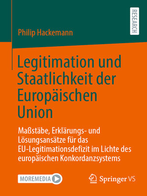 cover image of Legitimation und Staatlichkeit der Europäischen Union